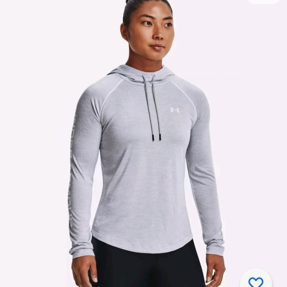 Gray‎ Under Armour athletic hoodie size medium - Picture 1 of 16